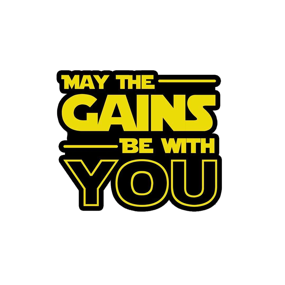 May The Gains Be Woth You Sticker